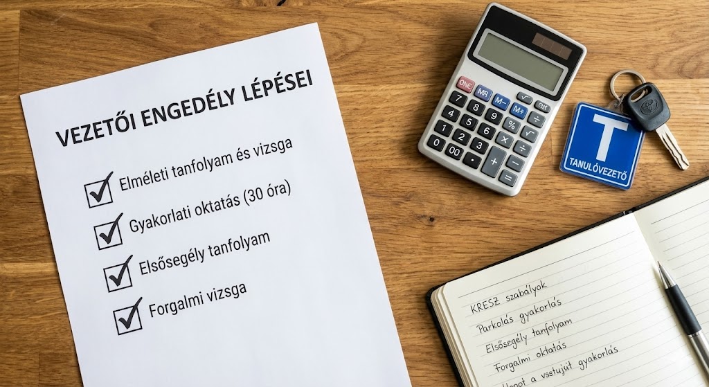 Jogosítvány ára és megszerzése lépésről lépésre